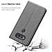Custodia Compatibile Con Lg V20 In Grigio Titanio - Coperchio Protettiva Con Chiusura Magnetica, Funzione Stand E Tasca Per Le Carte - Foto miniatura 7