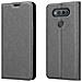 Custodia Compatibile Con Lg V20 In Grigio Titanio - Coperchio Protettiva Con Chiusura Magnetica, Funzione Stand E Tasca Per Le Carte - Foto miniatura 8