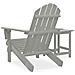 Sedia Da Giardino Adirondack Con Tavolino Legno Abete Grigio - Foto miniatura 4