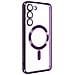 Cover Magsafe Per Samsung S23 Con Protezione Fotocamera Trasparente / Viola - Foto miniatura 2