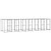 Gabbia Per Cani Da Esterno In Acciaio Zincato Con Tetto 16,94m - Foto miniatura 1
