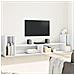 Mobili Tv A Parete 2pz Bianchi 100x30x50cm In Legno Multistrato - Foto miniatura 1