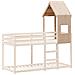 Tetto Per Letto Bambini 55x99x139,5cm In Legno Massello Di Pino - Foto miniatura 3