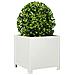 Fioriera Da Giardino Bianca 40x40x40 Cm In Acciaio - Foto miniatura 6