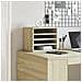Organizer Scrivania Rovere Sonoma 36x26x29,5 Legno Multistrato - Foto miniatura 3