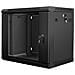 Armadio Rack 9U 19" da Parete WF01-6409-10B in Acciaio e Vetro Temperato 60 x51 cm Colore Nero - Foto miniatura 1
