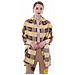 Scialle Pashmina Elegante Da Donna, Abito Da Sera Giallo Con Cuori, Stile Unico - Foto miniatura 3