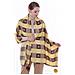 Scialle Pashmina Elegante Da Donna, Abito Da Sera Giallo Con Cuori, Stile Unico - Foto miniatura 6