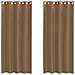 Tende In Voile Con Occhielli 2 Pz Marrone Chiaro - Foto miniatura 2