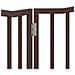 Cancello Cani Pieghevole 2 Pannelli Marrone 160cm Legno Pioppo - Foto miniatura 8