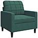 Poltrona Verde Scuro 60 Cm Velluto - Foto miniatura 1