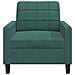 Poltrona Verde Scuro 60 Cm Velluto - Foto miniatura 3