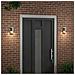 Lampade da parete esterne 2 pz Acciaio inox Argento IP44 - Foto miniatura 3