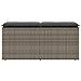 Panca da Giardino con Cuscino Grigio 110x40x44 cm in Polyrattan - Foto miniatura 4