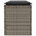 Panca da Giardino con Cuscino Grigio 110x40x44 cm in Polyrattan - Foto miniatura 5