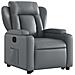 Poltrona Alzapersona Reclinabile Grigio in Similpelle - Foto miniatura 4