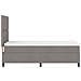 Letto con Box Spring Taupe 100x200 cm in Tessuto - Foto miniatura 9