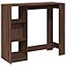 Tavolo Bar Ripiano Rovere Marrone 124x46x103,5 cm Multistrato - Foto miniatura 1