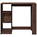 Tavolo Bar Ripiano Rovere Marrone 124x46x103,5 cm Multistrato - Foto miniatura 4