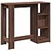 Tavolo Bar Ripiano Rovere Marrone 124x46x103,5 cm Multistrato - Foto miniatura 6