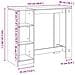 Tavolo Bar Ripiano Rovere Marrone 124x46x103,5 cm Multistrato - Foto miniatura 9