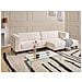 Divano Angolare 4 Posti Veng Velluto A Coste Beige Chiaro Lato Sinistro - Foto miniatura 1