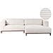 Divano Angolare 4 Posti Veng Velluto A Coste Beige Chiaro Lato Sinistro - Foto miniatura 2