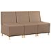 Unità di Divano Modulare Senza Braccioli 3 pcs Cappuccino - Foto miniatura 1