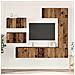 Set mobile TV 6 pcs Legno vecchio 30.5 x 30 x 90 cm - Foto miniatura 2
