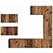 Set mobile TV 6 pcs Legno vecchio 30.5 x 30 x 90 cm - Foto miniatura 8