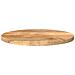 Piano per Tavolo Ø 60x3,8 cm Rotondo in Legno Massello di Mango - Foto miniatura 3