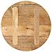 Piano per Tavolo Ø 60x3,8 cm Rotondo in Legno Massello di Mango - Foto miniatura 5