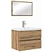 Set di mobili per il bagno 3 pcs Rovere nero 60 x 38.5 x 45 cm - Foto miniatura 1