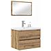 Set di mobili per il bagno 3 pcs Rovere nero 60 x 38.5 x 45 cm - Foto miniatura 3