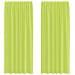 Tende in Voile con Tasche per Aste 2 pz Verde Mela - Foto miniatura 1