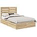 Letto con Contenitore con testiera Rovere Sonoma 120 x 200 cm - Foto miniatura 1