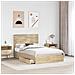 Letto con Contenitore con testiera Rovere Sonoma 120 x 200 cm - Foto miniatura 3
