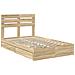 Letto con Contenitore con testiera Rovere Sonoma 120 x 200 cm - Foto miniatura 4