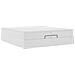 Struttura Letto Pouf con Materassi Bianco 200x200 cm Similpelle - Foto miniatura 6