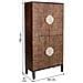 Armadio In Legno Marrone 86x41x180h - Foto miniatura 7
