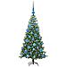 Albero di Natale con 150 LED con supporto Verde 120 cm PVC - Foto miniatura 3