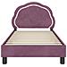 Struttura letto bambini con testata Viola 80 x 160 cm Velluto - Foto miniatura 5