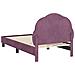 Struttura letto bambini con testata Viola 80 x 160 cm Velluto - Foto miniatura 7