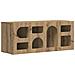 Mobile TV Rovere artigianale 100 x 35 x 40 cm Legno multistrato - Foto miniatura 1
