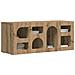 Mobile TV Rovere artigianale 100 x 35 x 40 cm Legno multistrato - Foto miniatura 3