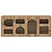 Mobile TV Rovere artigianale 100 x 35 x 40 cm Legno multistrato - Foto miniatura 5