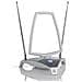 SV9365 Antenna TV Interno Doppio Argento, Bianco - Foto miniatura 2