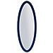 Specchio Da Parete Oslo Ovale Con Cornice Specchio Blu 42,5x137,5 Cm - Foto miniatura 1