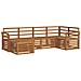 Set divani 6 pcs Naturale Legno di Acacia Massello - Foto miniatura 1