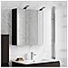 Mobiletto per specchio da bagno Rovere Nero 60 x 14,5 x 50 cm - Foto miniatura 2